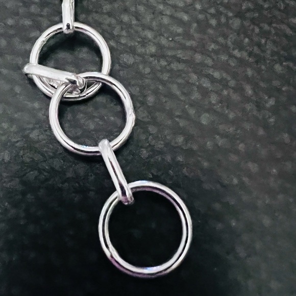 925 Silver Bracelet with Larimar Oval Stones - Picture 9 of 11